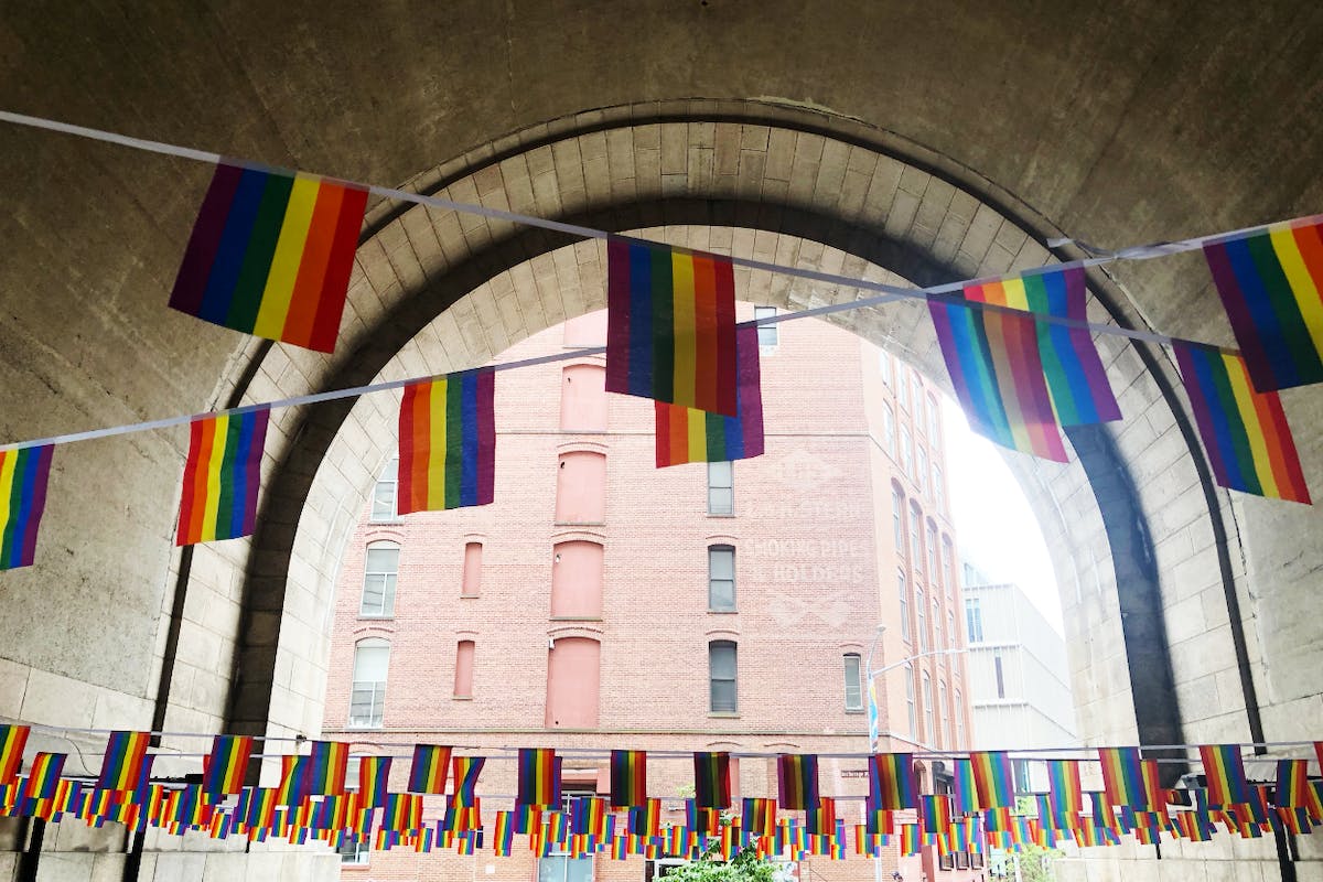 NYC Brooklyn DUMBO Improvement District - Small Business & Community - Community - ARCHWAY Pride Flags