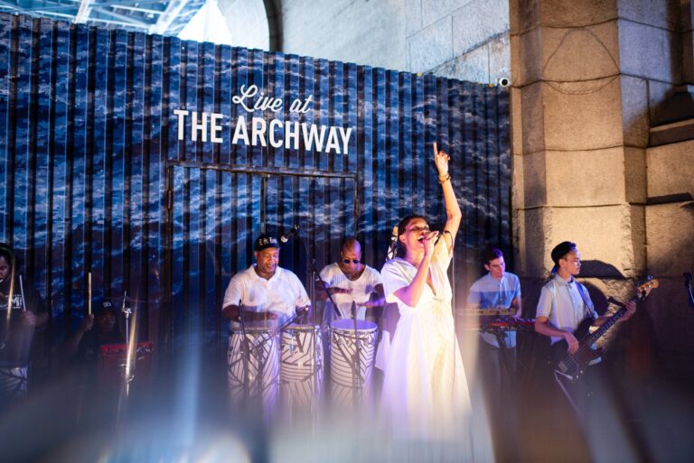NYC Brooklyn DUMBO Improvement District - Small Business & Community - Community - NYC DUMBO Events at the ARCHWAY - 2019 LIVE at the Archway Caique Vidal Batuque - Brasil Summerfest