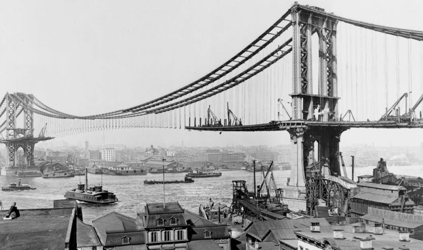 NYC Brooklyn DUMBO Improvement District - Small Business & Community - Community - DUMBO HISTORY - Manhattan Bridge History
