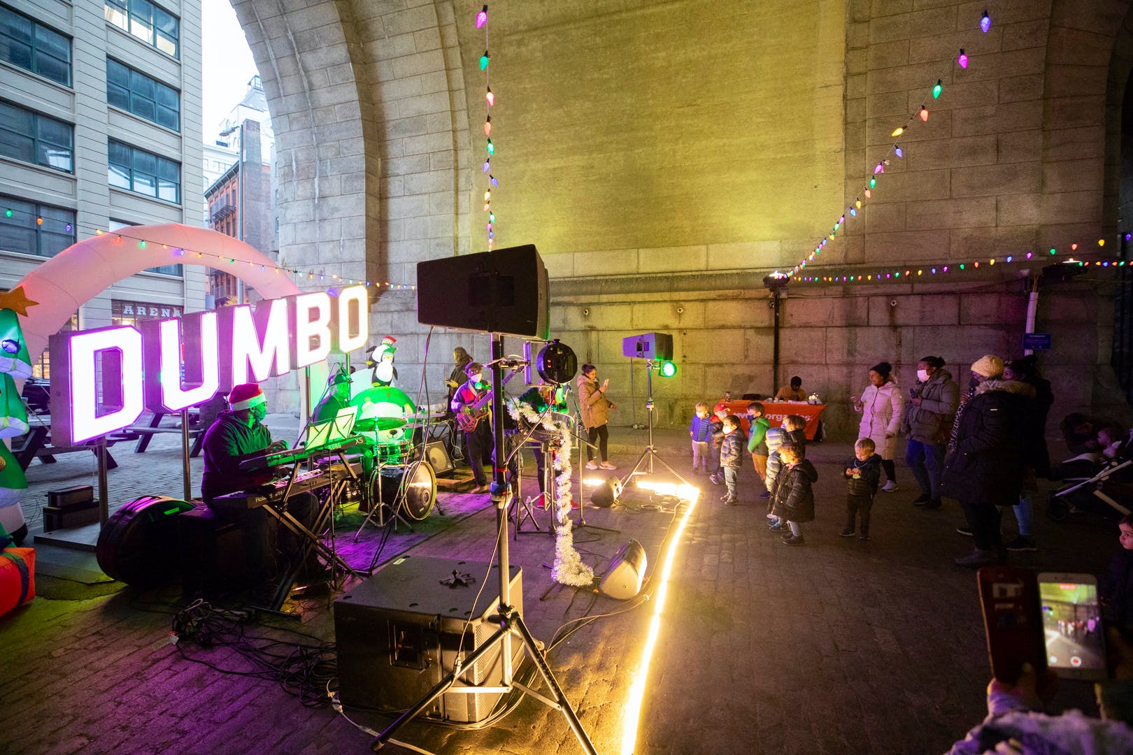 NYC Brooklyn DUMBO Improvement District - Small Business & Community - Community - 2022 Tree Lightning photo by Hassan Mokaddam