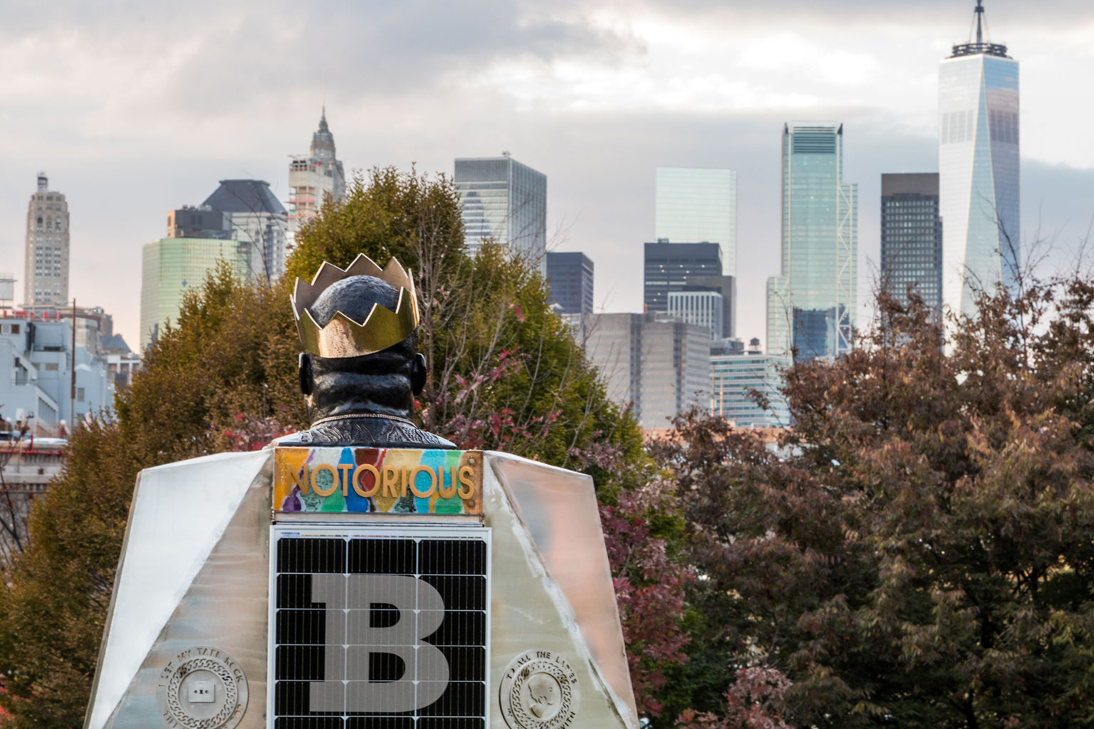 NYC DUMBO Improvement District - Small Business & Community - Public Art + Exhibition - 2022 Biggie Statue