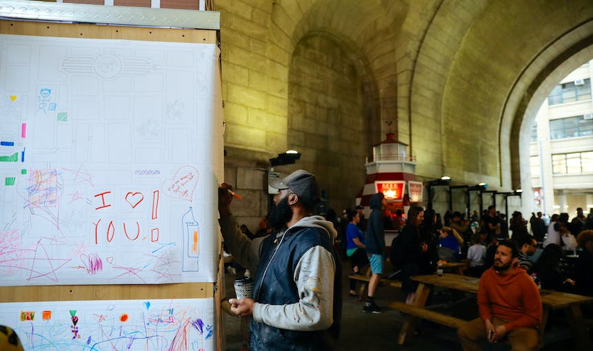 NYC DUMBO Improvement District - Small Business & Community - DUMBO Event - The DUMBO Archway - Yang Under the Archway