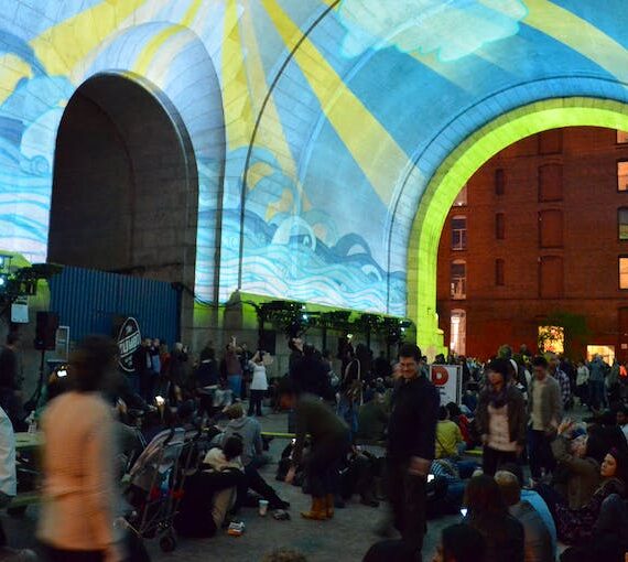 NYC DUMBO Improvement District - Small Business & Community - The DUMBO Archway Event - DAF Projections
