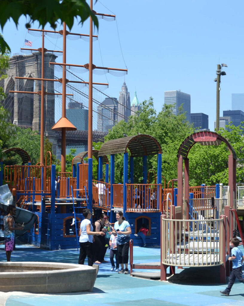 NYC DUMBO Improvement District - Main Street Playground - Brooklyn Bridge Park