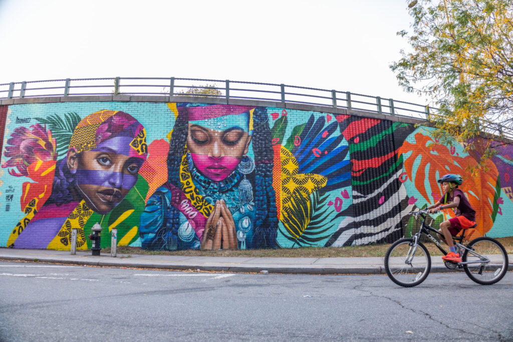 NYC DUMBO Improvement District - Small Business & Community - Public Art + Exhibition - Marka Mural