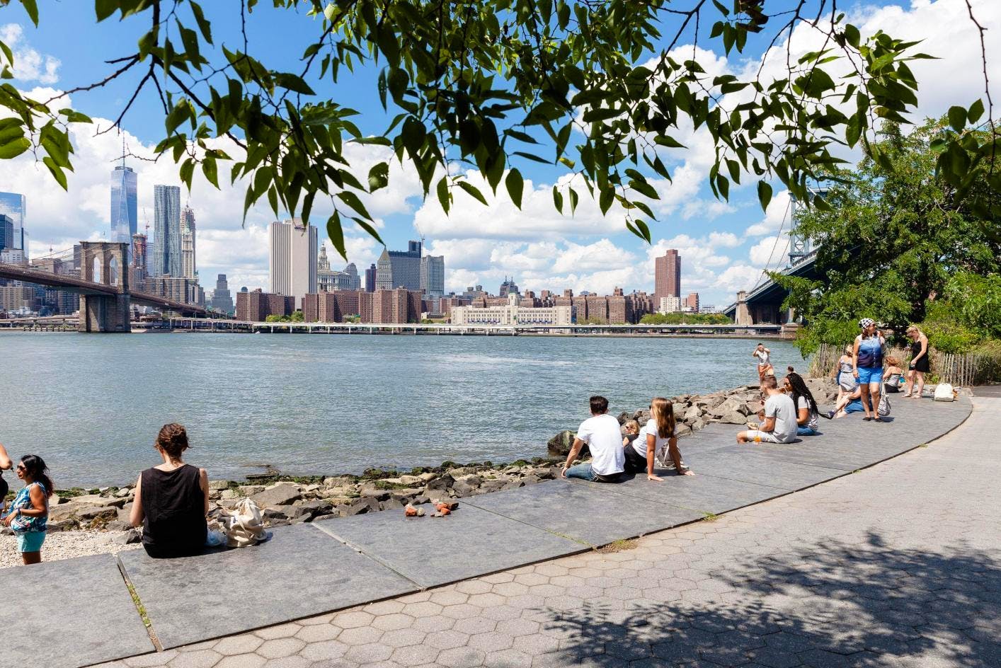 NYC DUMBO Improvement District - Small Business & Community - Public Spaces - Pebble Beach Brooklyn Bridge Park