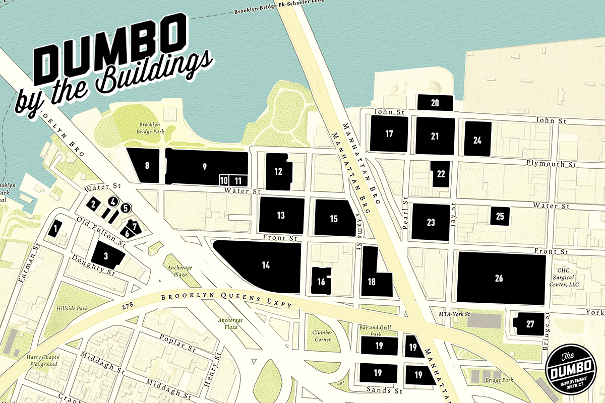 DUMBO BY THE BUILDINGS DUMBO Improvement District Dumbo Bythebuilding Final2023