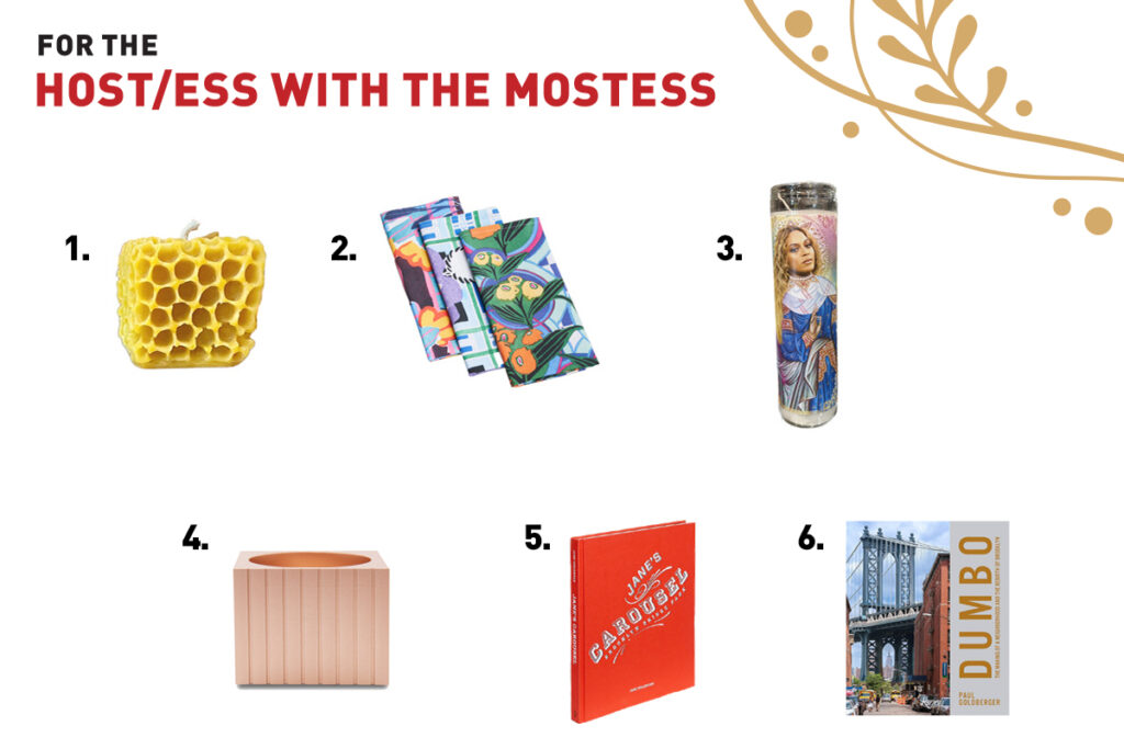 NYC DUMBO Improvement District - Community + Small Business - 2023 DUMBO Gift Guide for the host/ess with the mostess